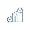 lucid origin minimal professional outline icon representing phased software development. show 0